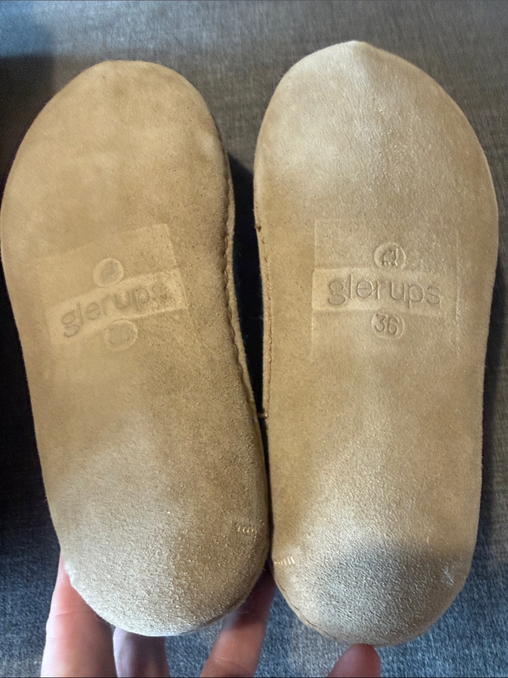 Women’s Glerups Teal Wool Felt Slip-On Slippers Cozy Indoor Footwear — image 3 of 5